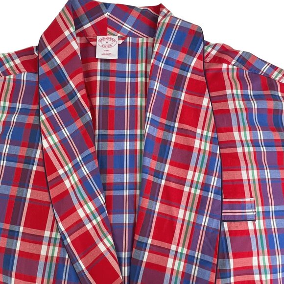 Brooks Brothers Lightweight Madras Cotton Robe 🎉2X Host Pick 🎉 - Picture 10 of 12